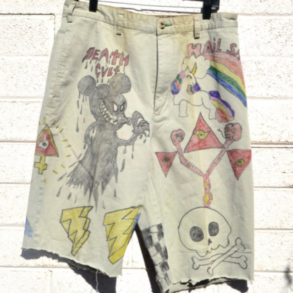 Tommy Hilfiger Other - Tommy Hilfiger Masonic Unicorn Cargo Shorts Skull